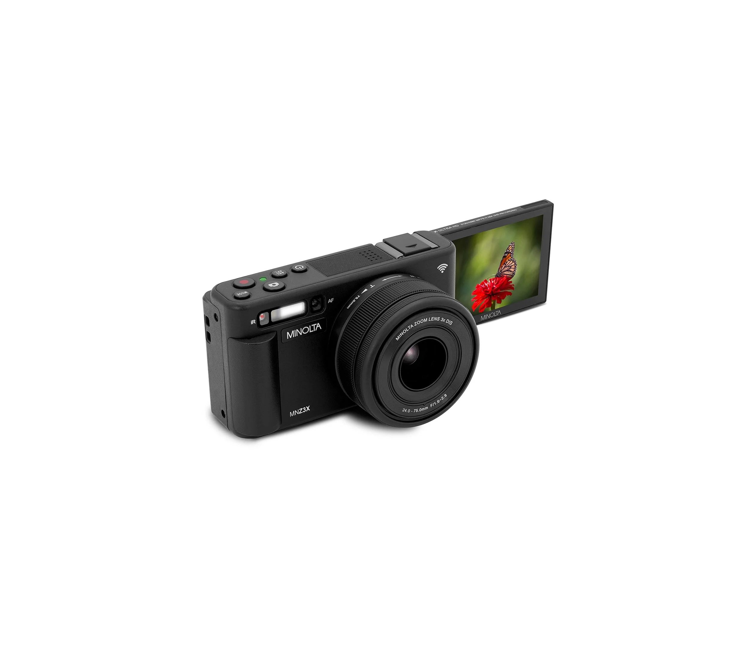 MNZ3X 72MP Camera w/24mm - 75mm Optical Zoom — Minolta Digital
